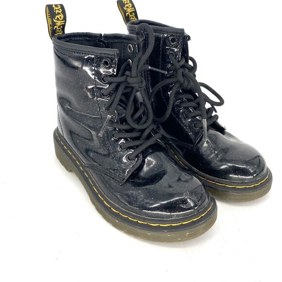 Dr. Martens 1460 Glitter J Side Zip Girls Boots Size US 12
